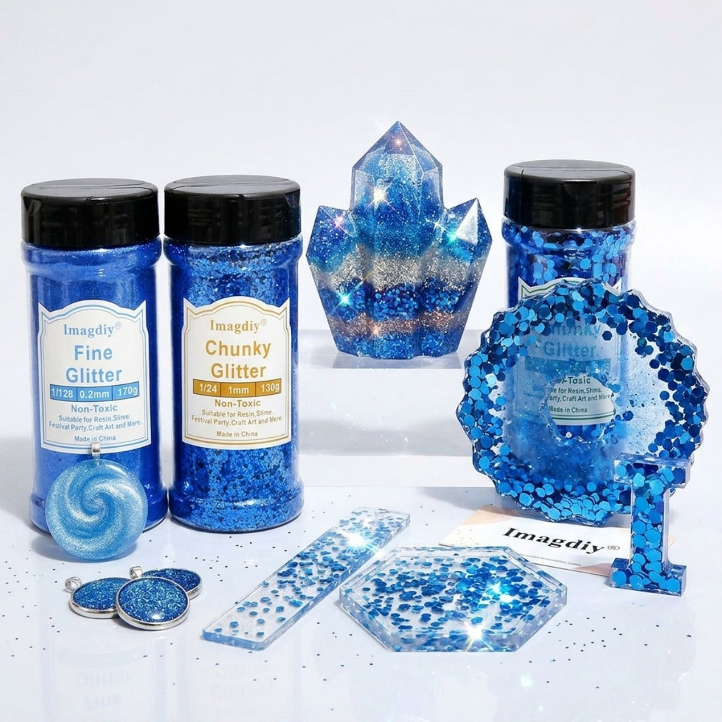 Ultra Sparkle Chunky Glitter Powder for Resin Casting & DIY Decoration Projects