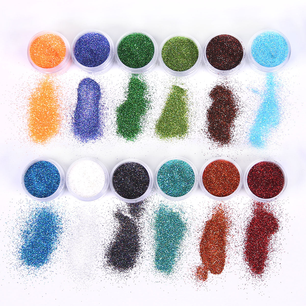 24PCS Extra Fine Glitter Powder for Epoxy Resin Art with Bulk Discount