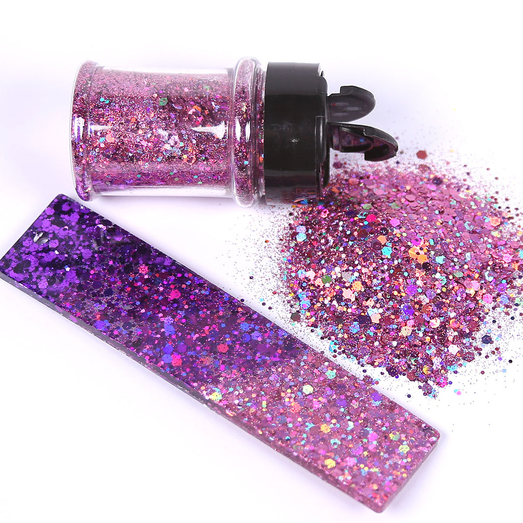 Laser Cut Glitter Flakes for DIY Resin Projects and OEM Service