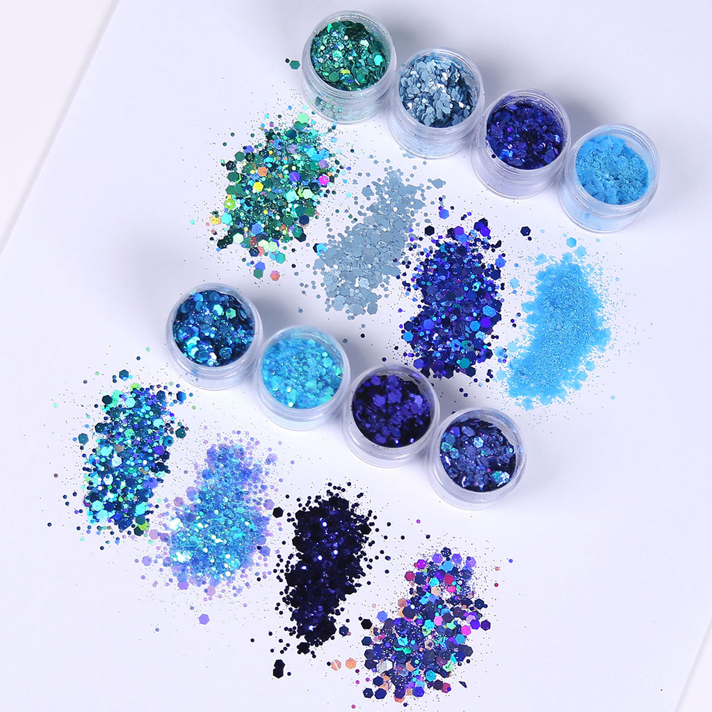 Chunky Glitter Set for Epoxy Resin Decorations and Custom Packaging