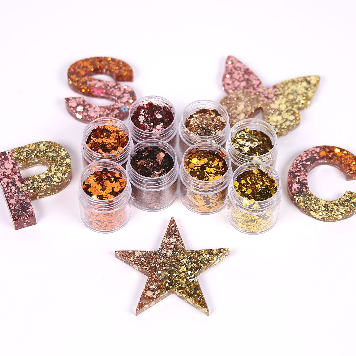Mixed Glitter Powder Set for Resin Art Supplies and Private Label
