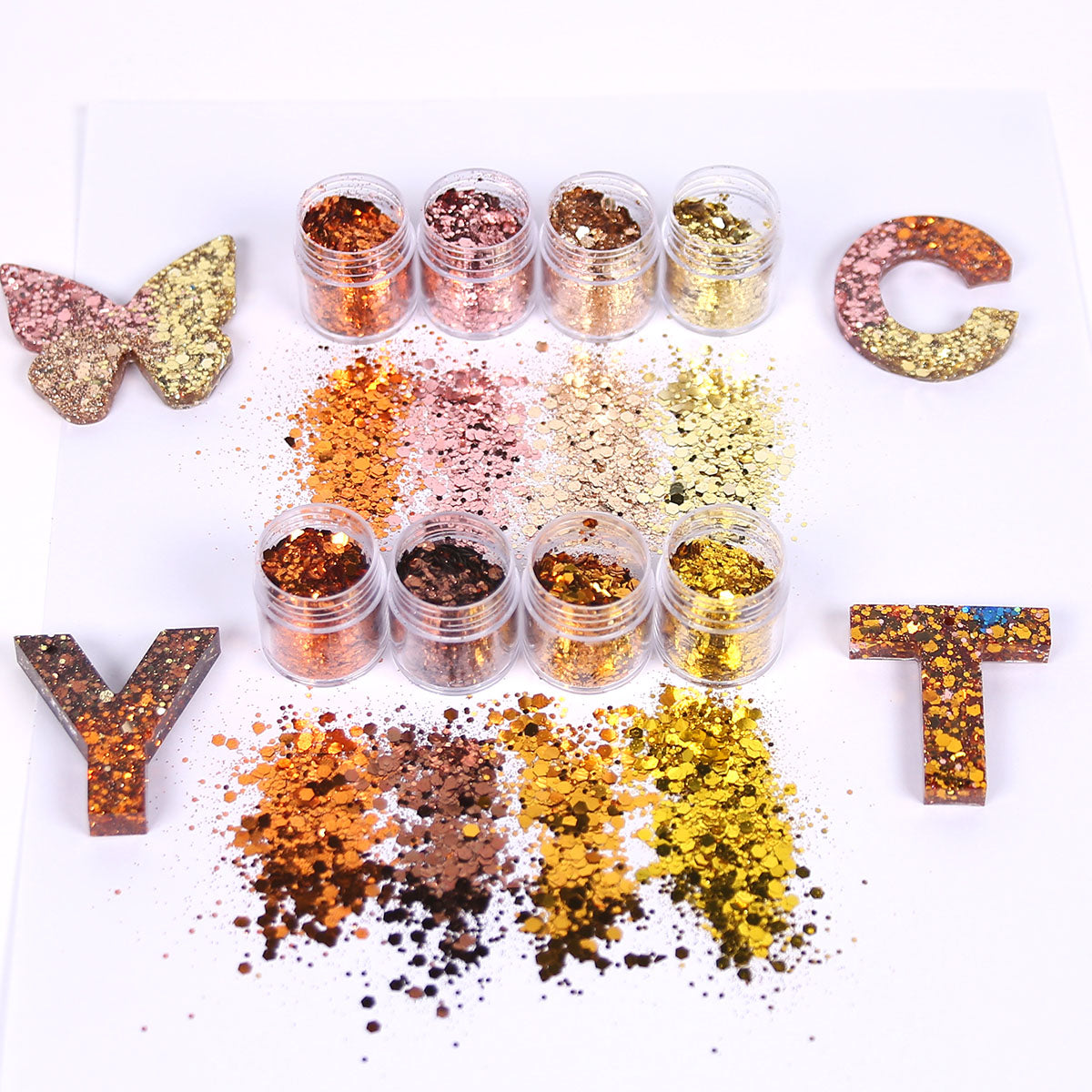 Mixed Glitter Powder Set for Resin Art Supplies and Private Label