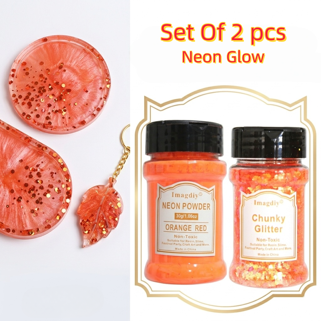 Factory Wholesale Resin Art Glitter Kit with Mica Powder and Chunky Glitter Flakes