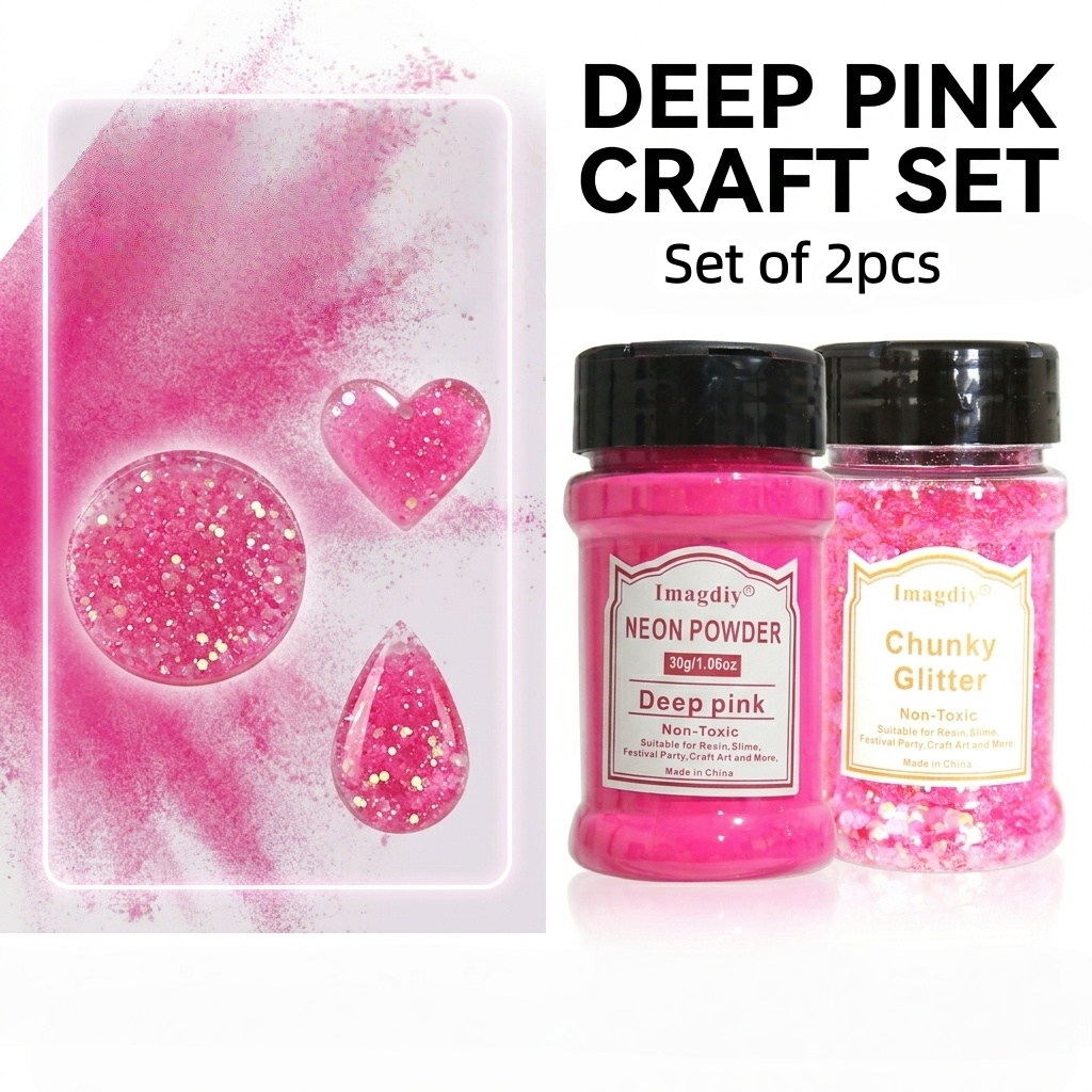 Colorful Resin Decoration Glitter Powder and Mica Pigment Set for Handmade DIY Projects