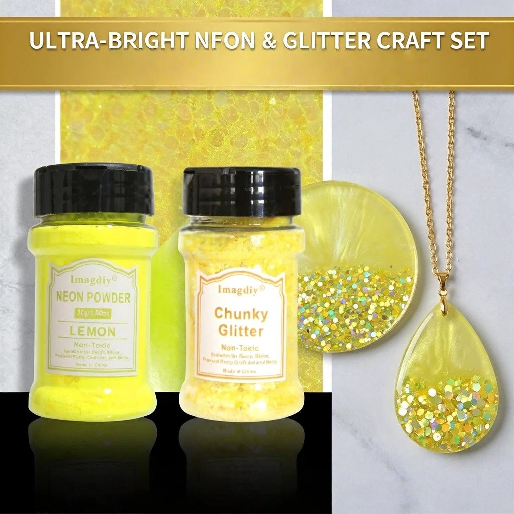 OEM Resin Art Materials Glitter Flakes Mica Powder Set for DIY Craft Brand Packaging