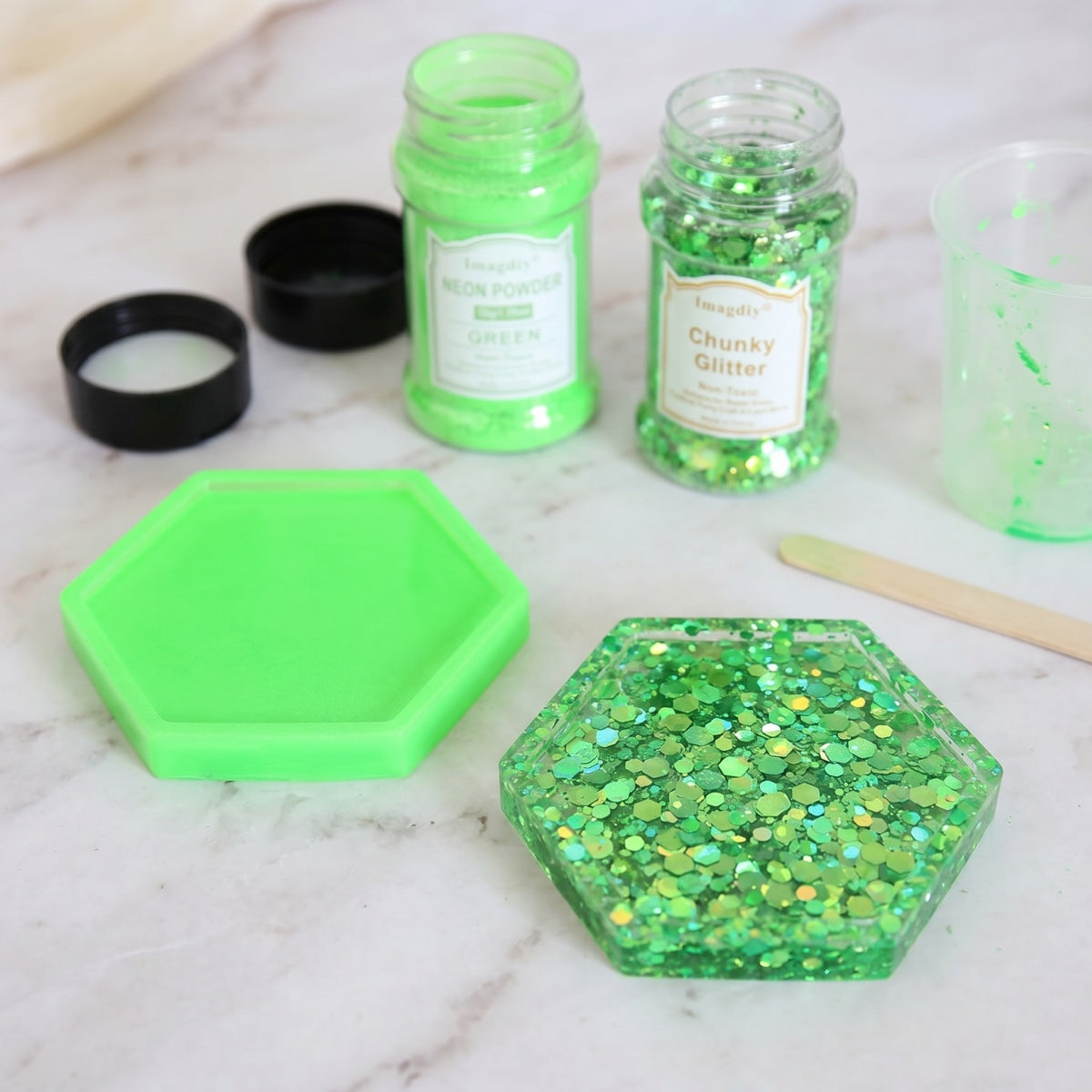 High Quality Chunky Glitter Powder Mica Powder Mix Set for Resin Art and DIY Craft Supplies