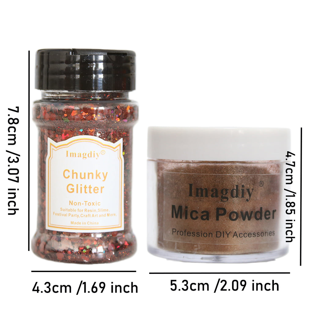 Wholesale Resin Art Supplies Chunky Glitter Powder Mica Powder Set for Epoxy Resin Crafts DIY Decoration