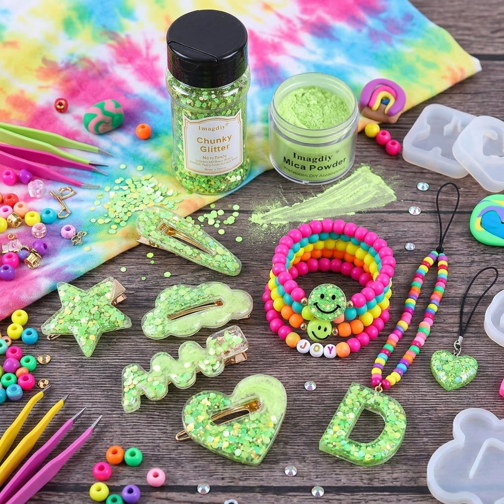 Wholesale Resin Art Supply Bundle Glitter Powder Mica Powder Craft Decoration Materials