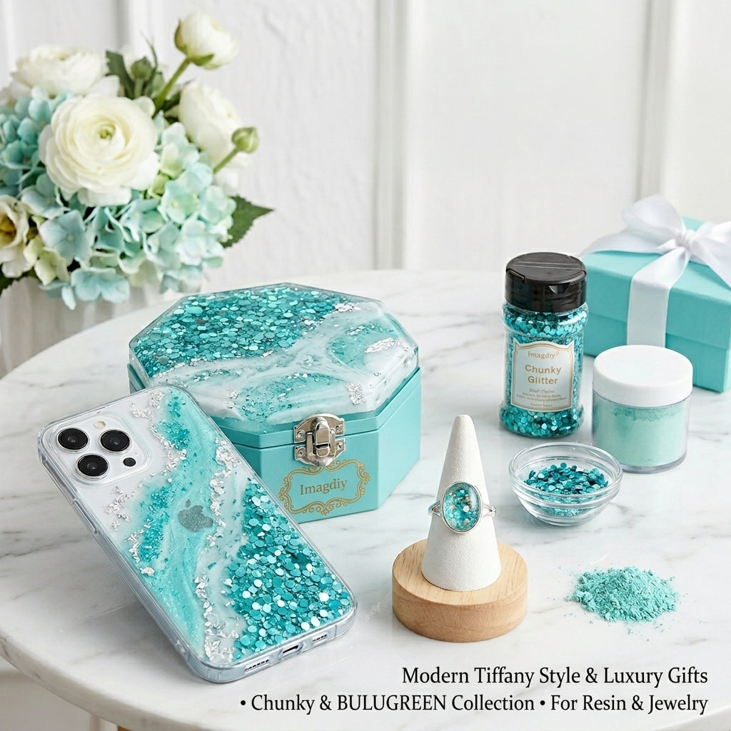 Bulk Epoxy Resin Decoration Materials Glitter Flakes Mica Powder Set Custom Color Available