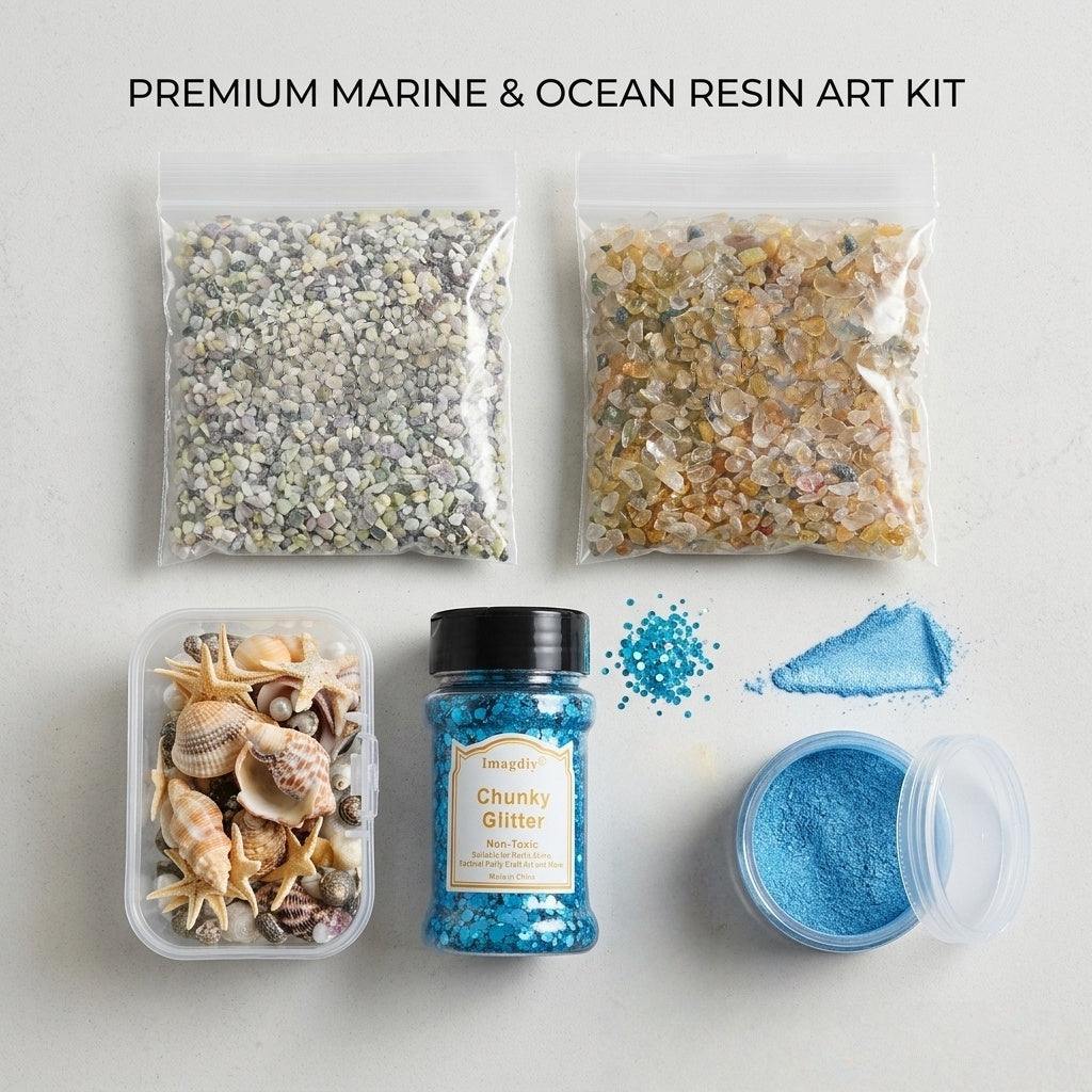 DIY Resin Craft Starter Kit Glitter Powder Mica Powder Supplies for Artists and Hobby Shops