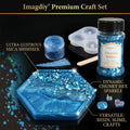 DIY Resin Craft Starter Kit Glitter Powder Mica Powder Supplies for Artists and Hobby Shops