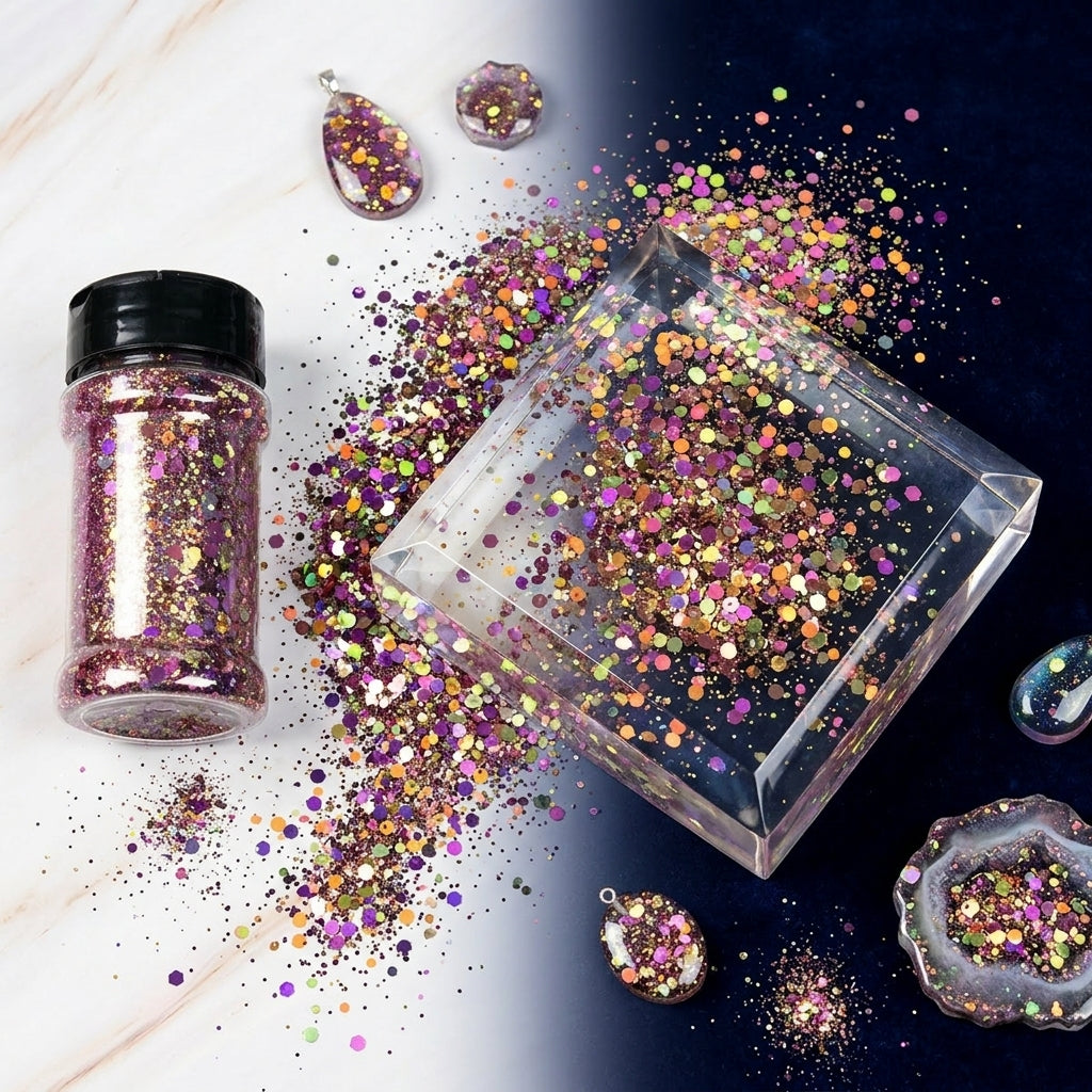 Mixed Glitter Powder Set for Resin Art Supplies and Private Label