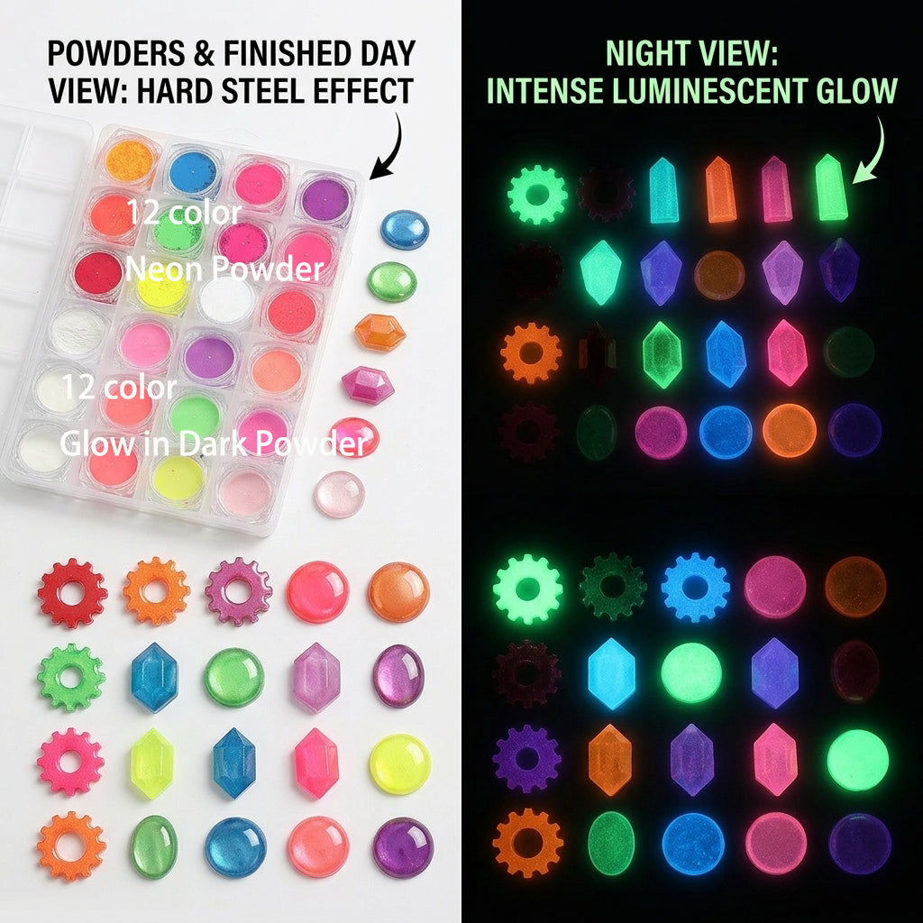wholesale 24pcs resin pigment set for making jewelry