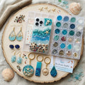 Ocean Custom DIY Resin Craft Kit for Earrings, Pendants and Keychains