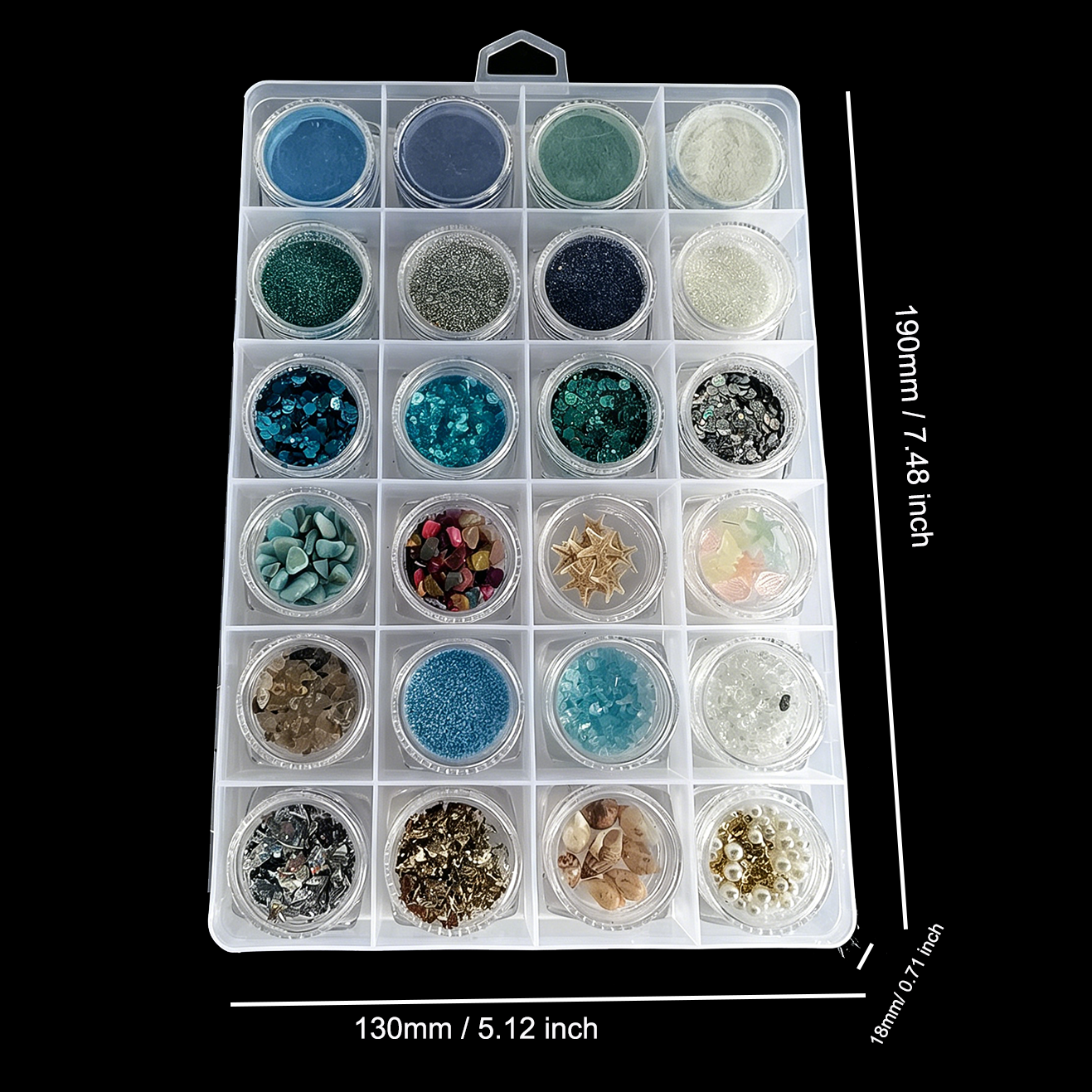 Ocean Custom DIY Resin Craft Kit for Earrings, Pendants and Keychains