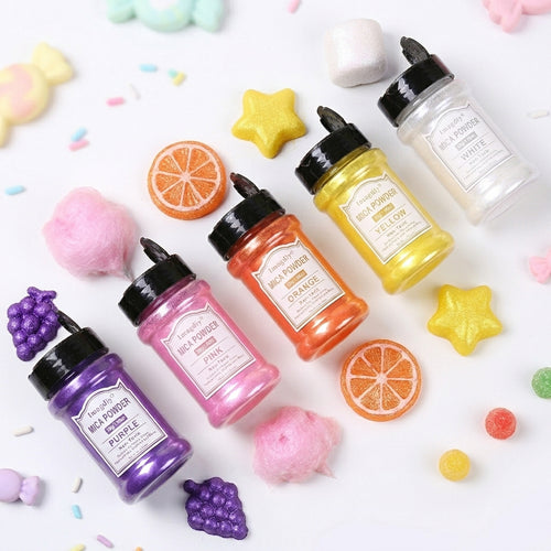 Candy Color 5pcs Mica Powder set for Epoxy Resin Crafts and DIY Projects