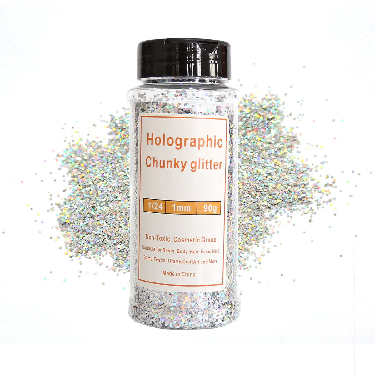 Holographic Glitter for Resin Keychains | OEM Packaging Available