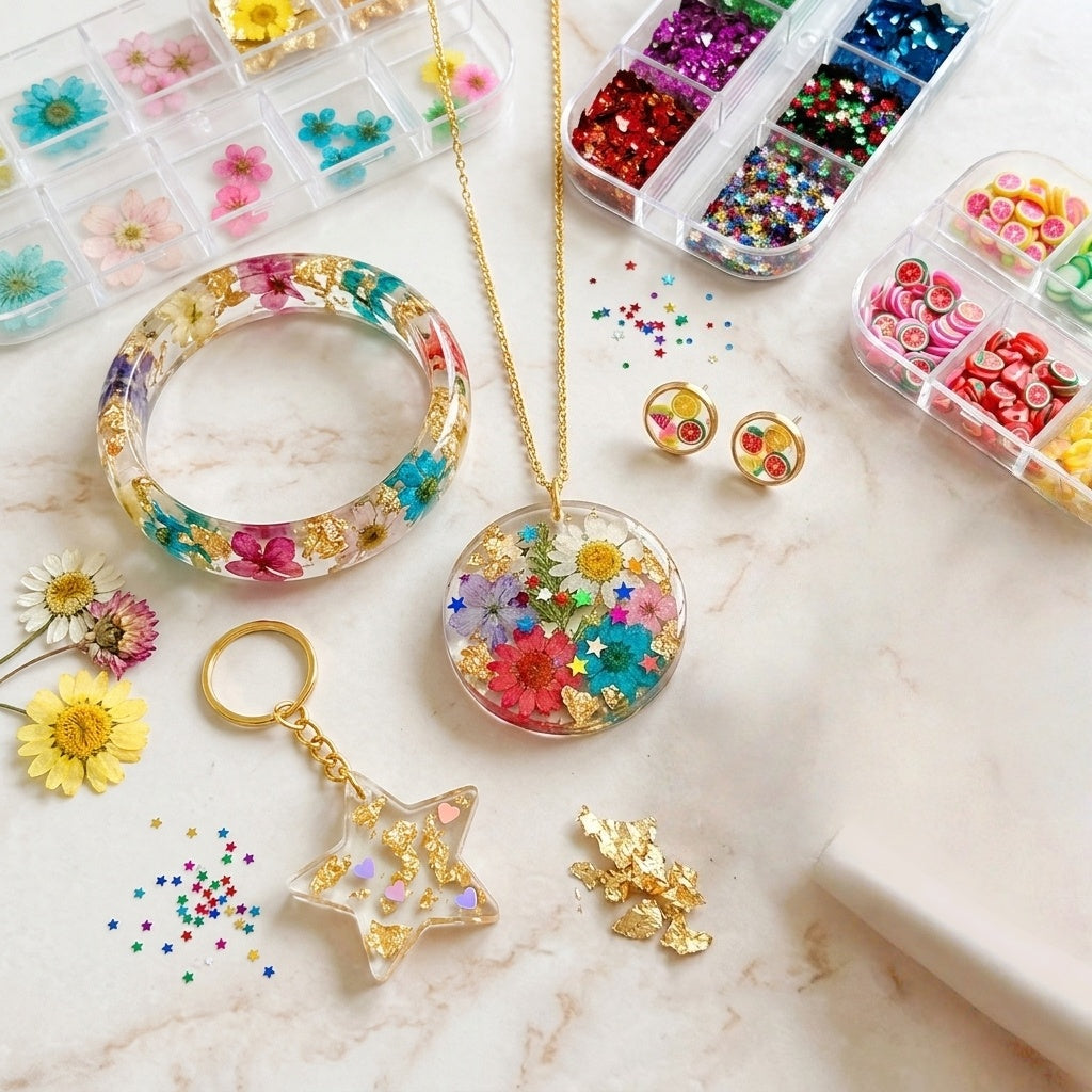 Wholesale Mixed Resin Filler Set for Epoxy Resin Art and DIY Crafts