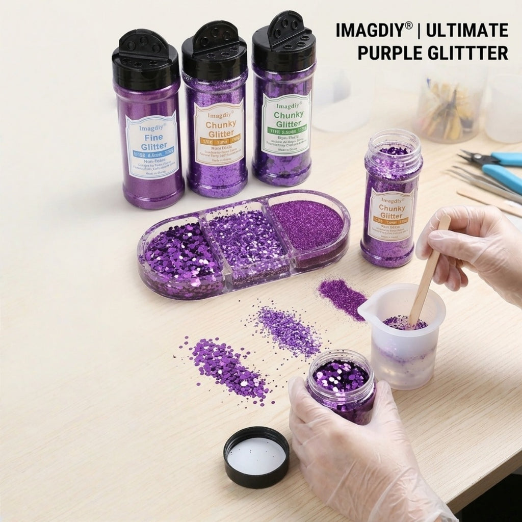 Wholesale Resin Glitter Flakes Collection | Large Glitter Pieces for Handmade Crafts