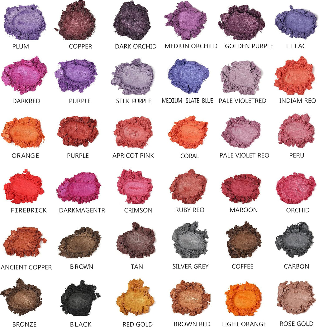 Wholesale mica powder pigment for epoxy resin, nail art and DIY crafts.