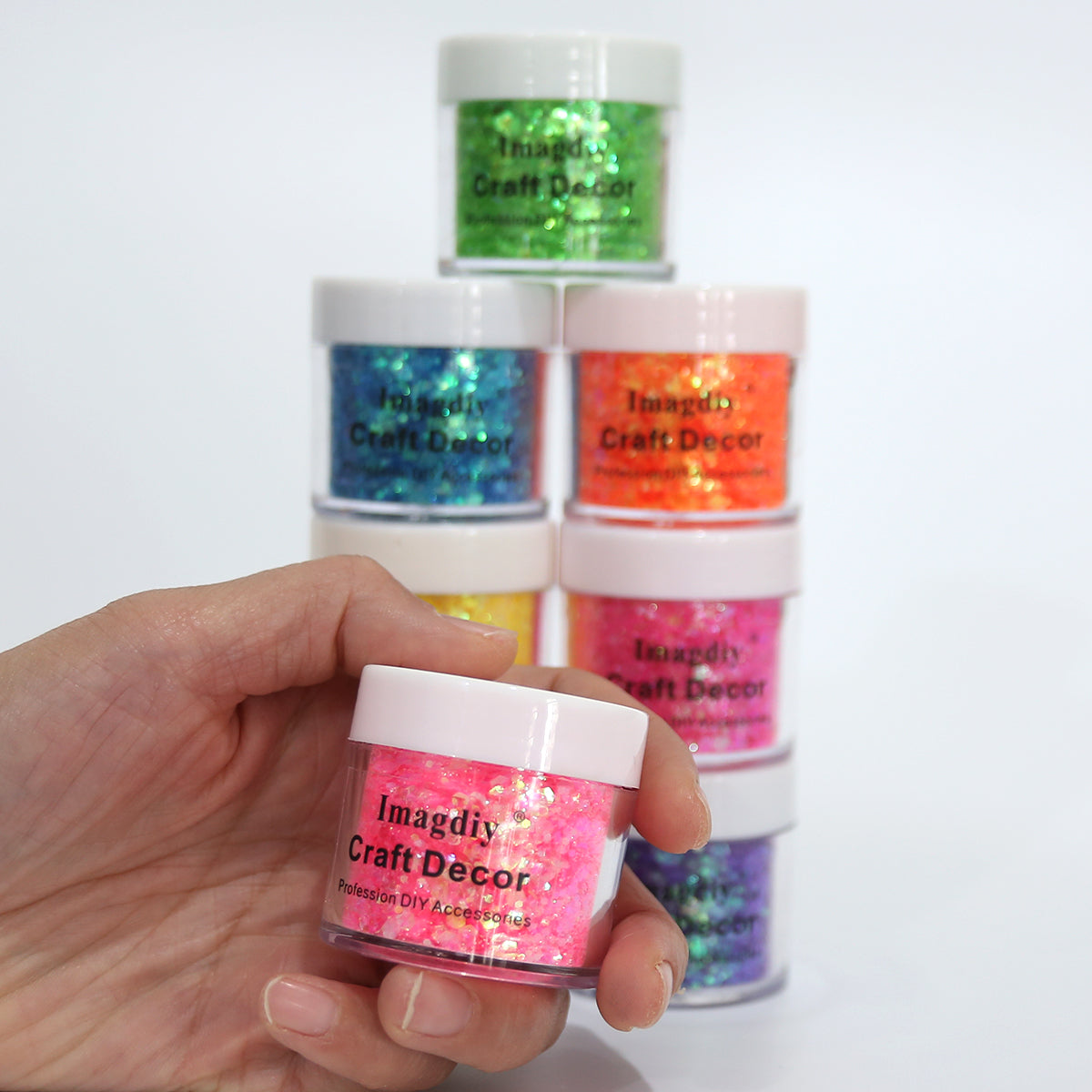 8 Colors Glitter Set 18g Each for Resin Crafts and DIY Projects