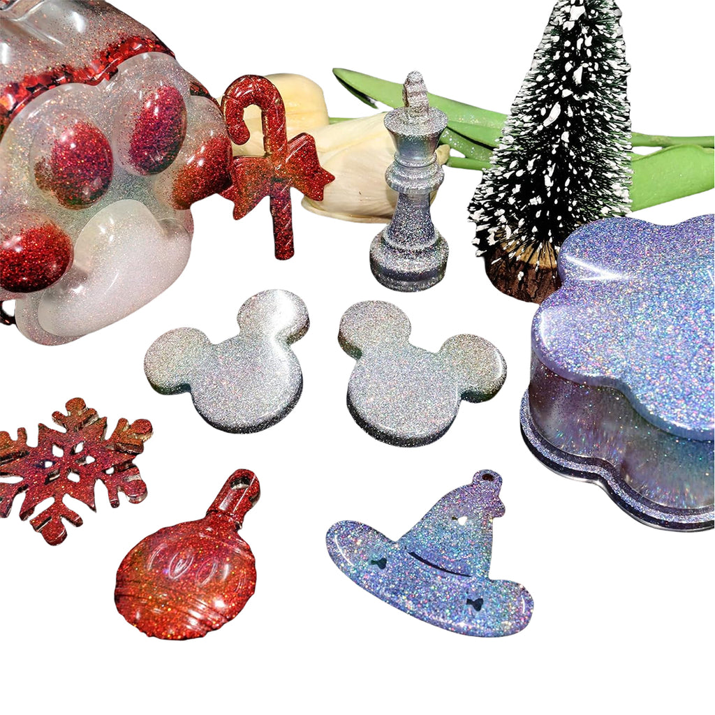 32pcs Fine Glitter Powder for Epoxy Resin Crafts | Factory Direct Supply