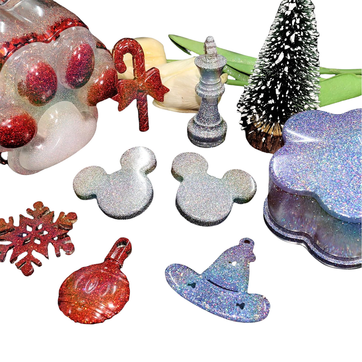 32pcs Fine Glitter Powder for Epoxy Resin Crafts | Factory Direct Supply