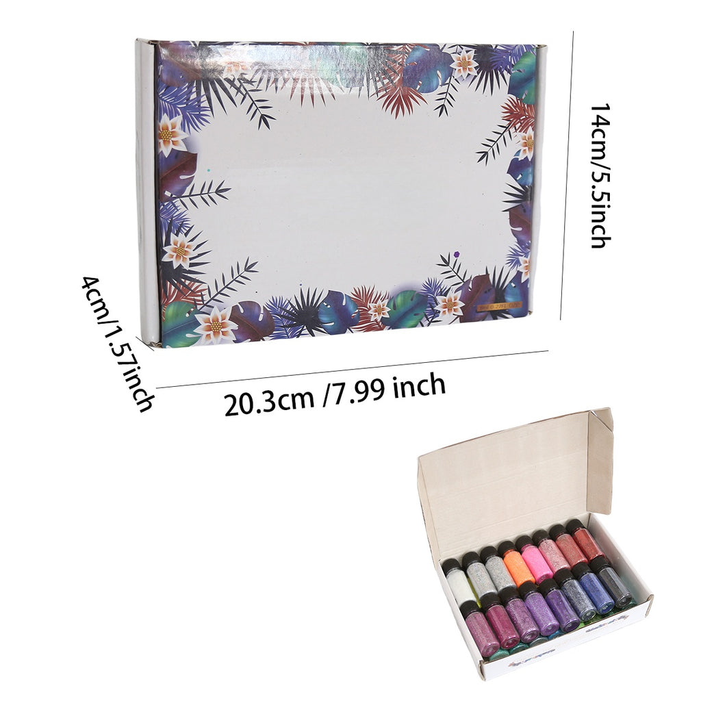 32pcs Fine Glitter Powder for Epoxy Resin Crafts | Factory Direct Supply