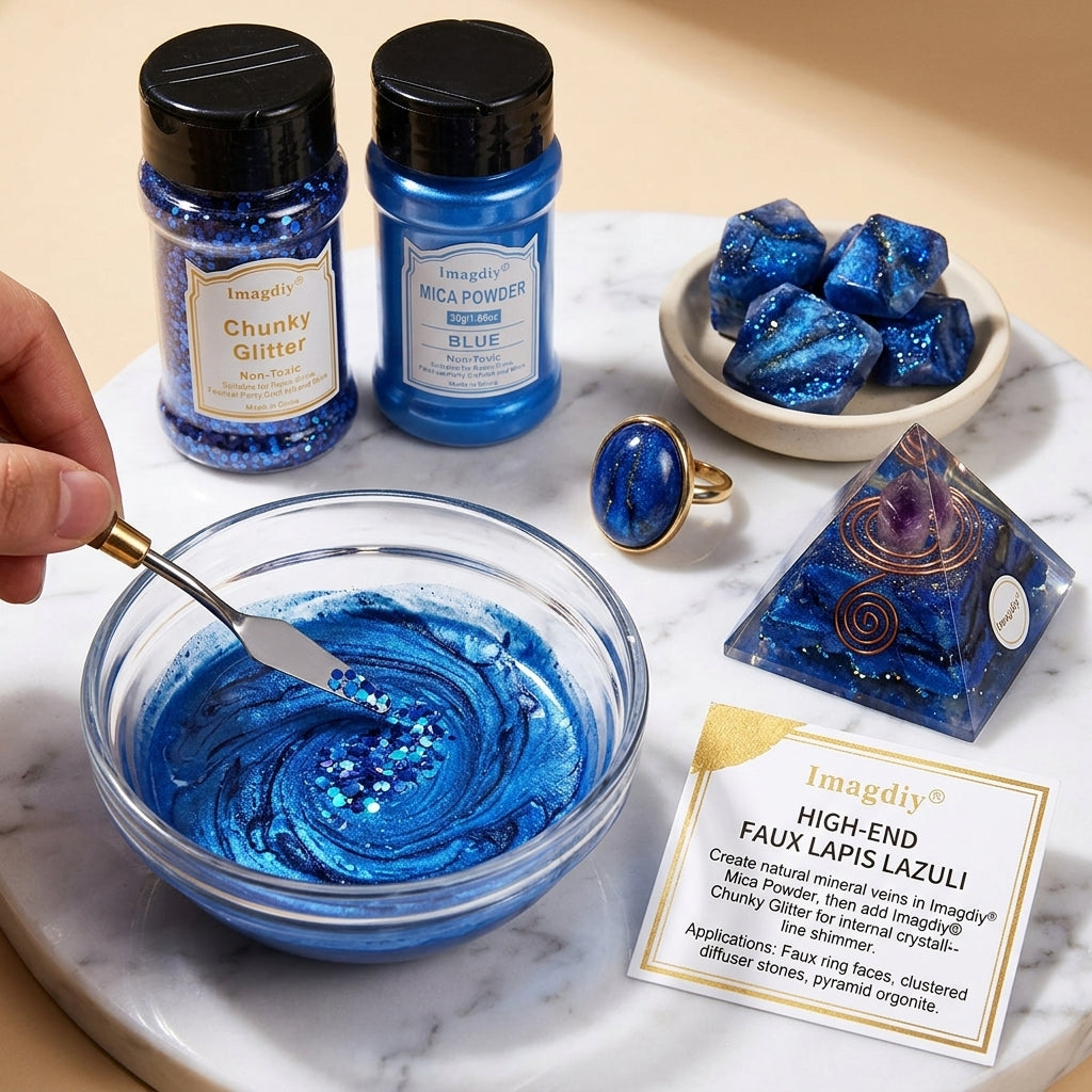 Custom Color Chunky Glitter Mica Powder Set for Epoxy Resin DIY Craft Decoration Wholesale