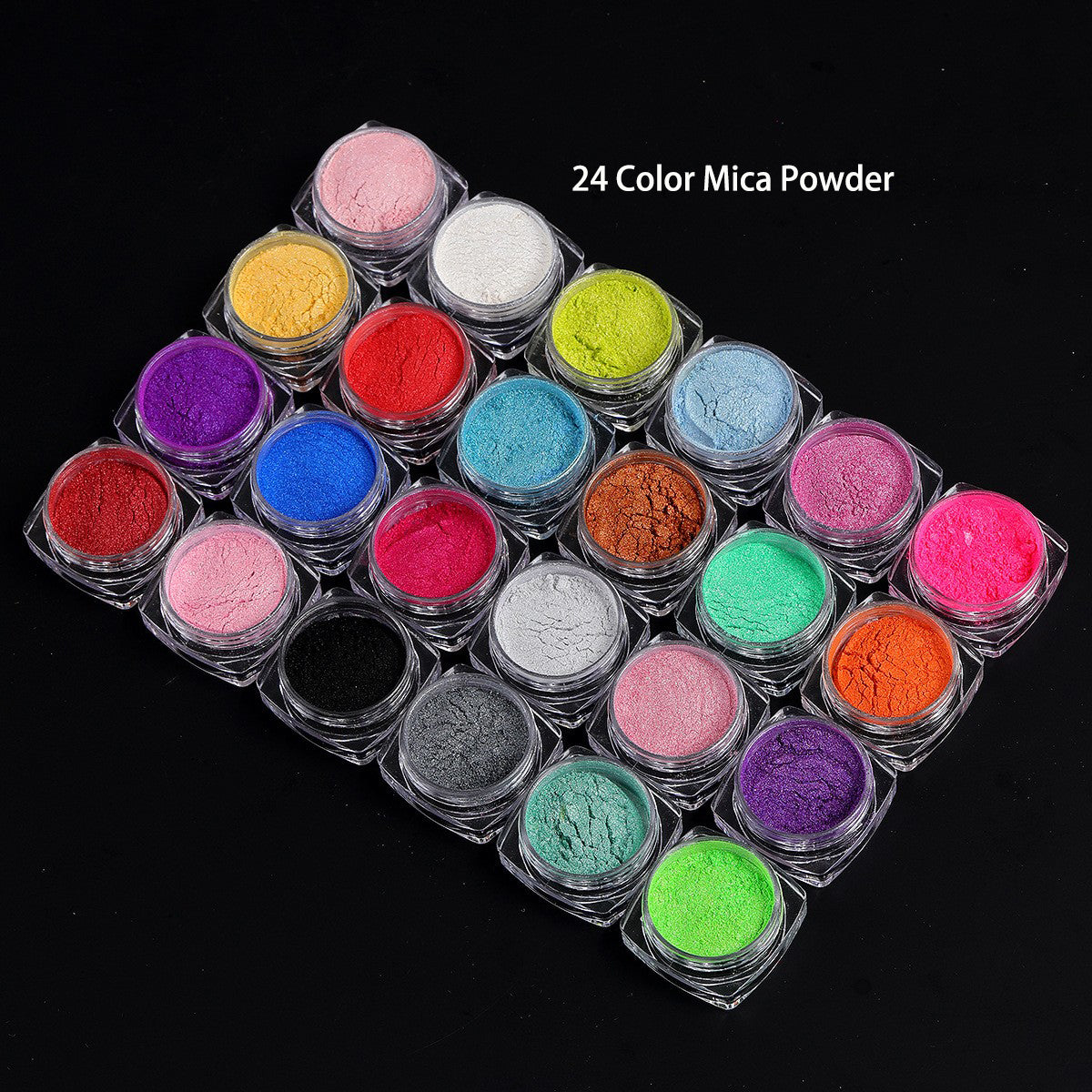 wholesale 24pcs mica powder set for resin craft Low MOQ OEM