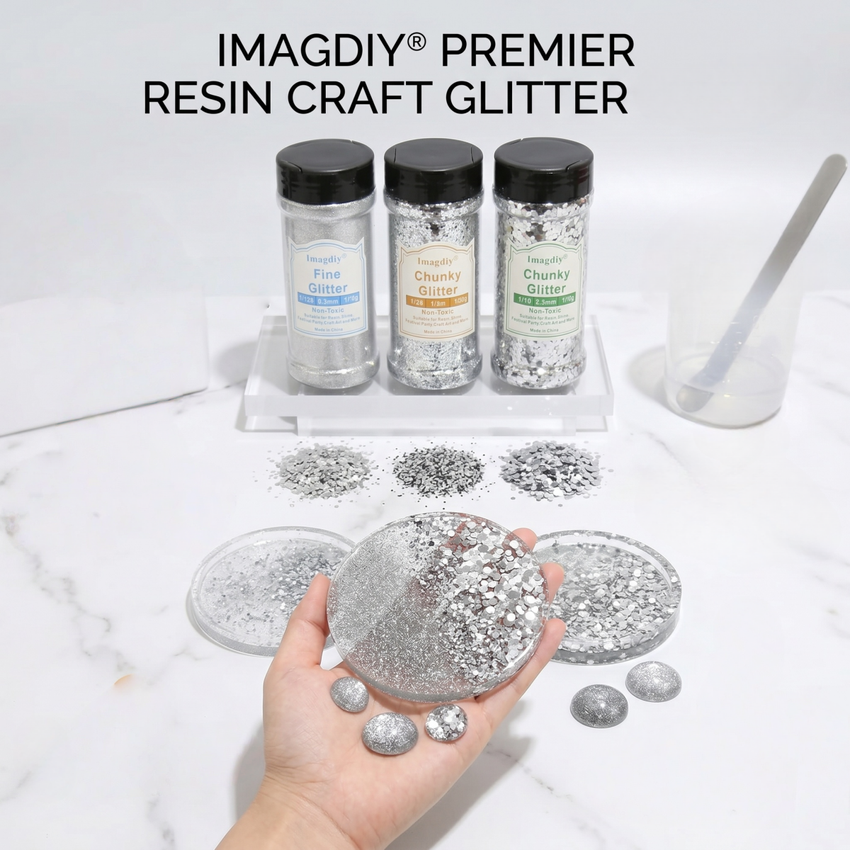 Factory Direct Chunky Glitter for Resin Art | Custom Colors & Bulk Packaging Available