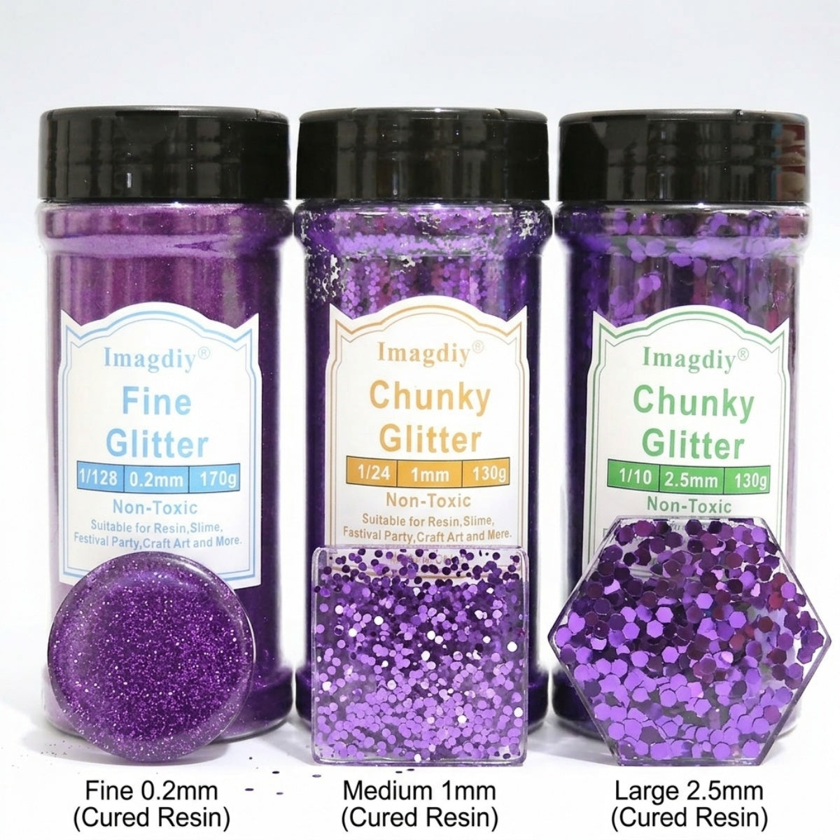 Wholesale Resin Glitter Flakes Collection | Large Glitter Pieces for Handmade Crafts
