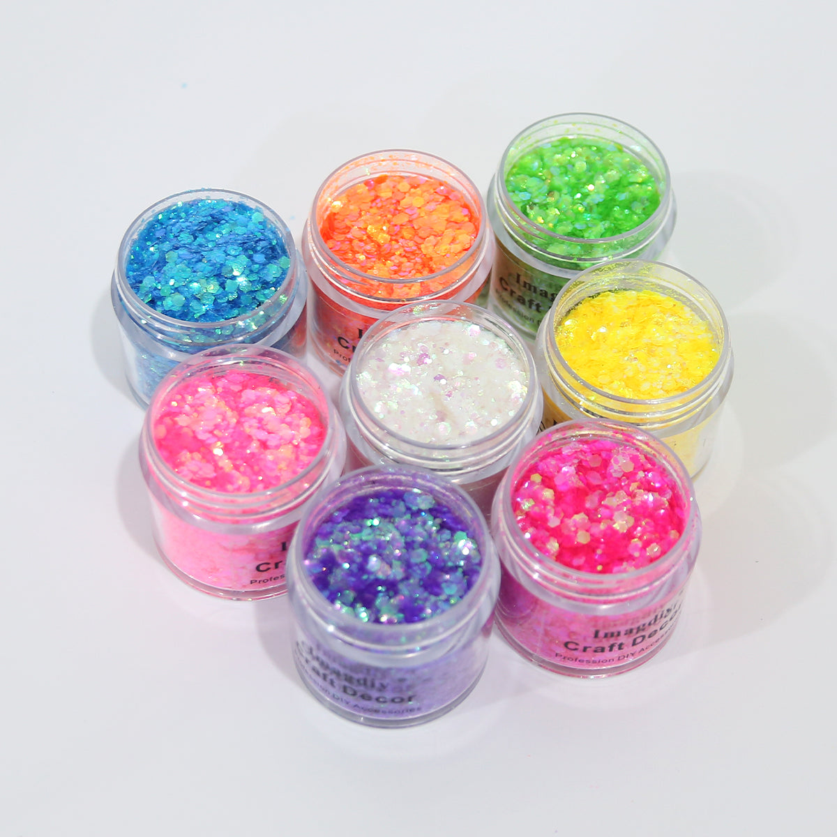 8 Colors Glitter Set 18g Each for Resin Crafts and DIY Projects