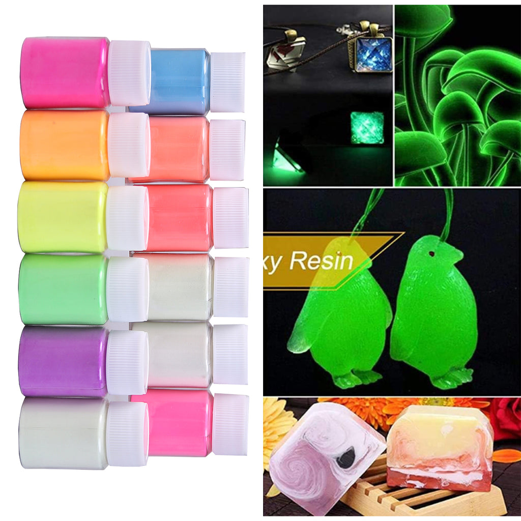 Glow Powder Pigment for UV Resin, Nail Decoration and Crafts