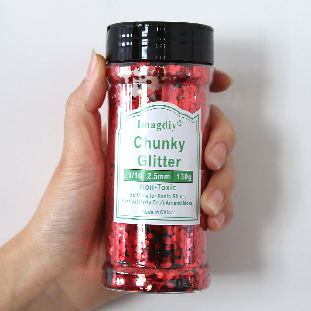 Premium Chunky Glitter Flakes for Resin Crafts | DIY Epoxy Art Decoration Materials