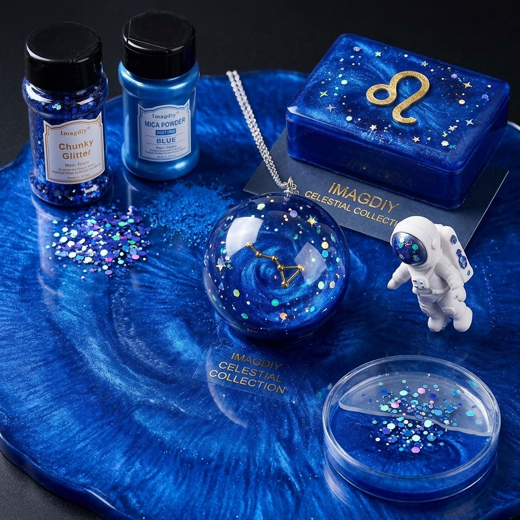 Custom Color Chunky Glitter Mica Powder Set for Epoxy Resin DIY Craft Decoration Wholesale