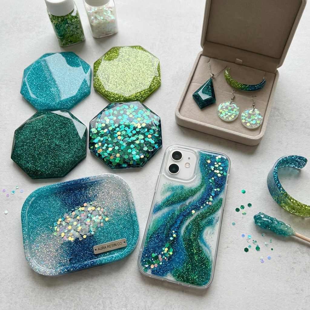 8‑Color Mermaid Iridescent Glitter Set – Resin Jewelry Additives | Wholesale & OEM