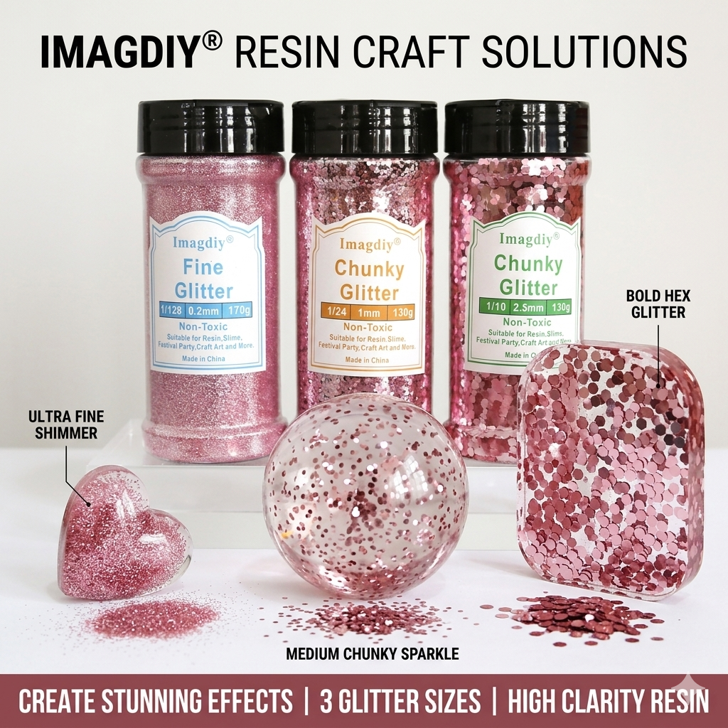 Wholesale Chunky Glitter for Epoxy Resin Art | Large Flake Glitter Craft Supplies Factory