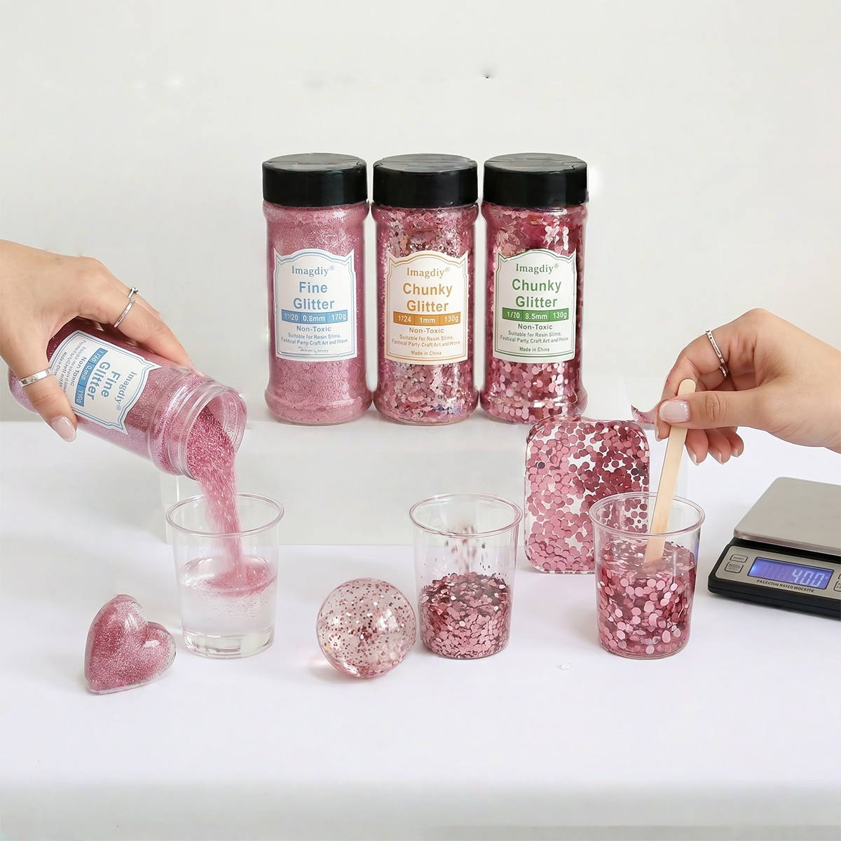 Wholesale Chunky Glitter for Epoxy Resin Art | Large Flake Glitter Craft Supplies Factory