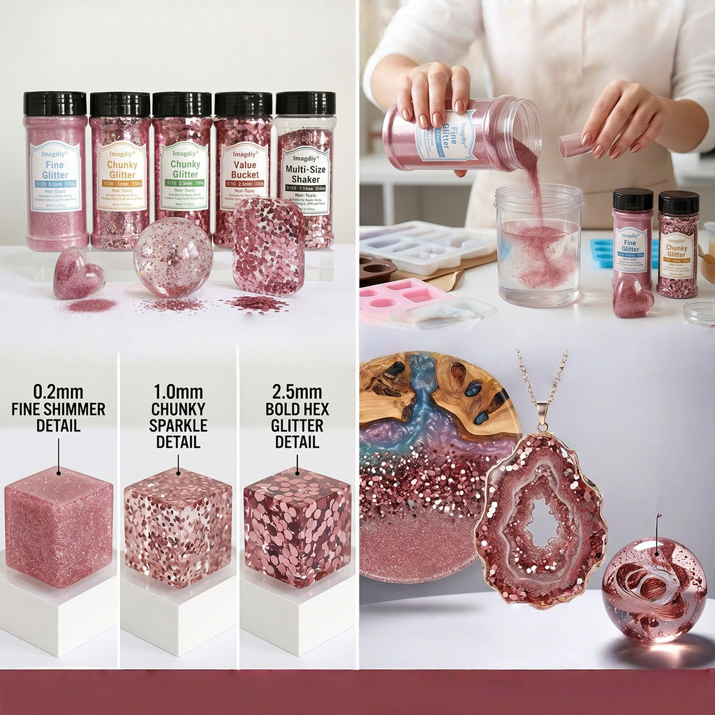 Wholesale Chunky Glitter for Epoxy Resin Art | Large Flake Glitter Craft Supplies Factory