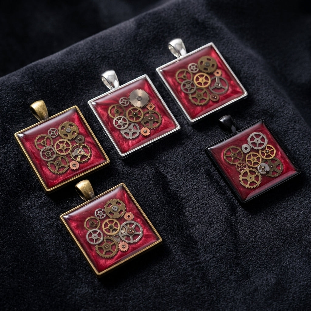 Wholesale Metal Frame Charms for Resin Jewelry | Custom Colors Available JS085