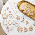Gold Metal Bezel Frames for Resin Crafts | DIY Jewelry Making Components Wholesale Supplier