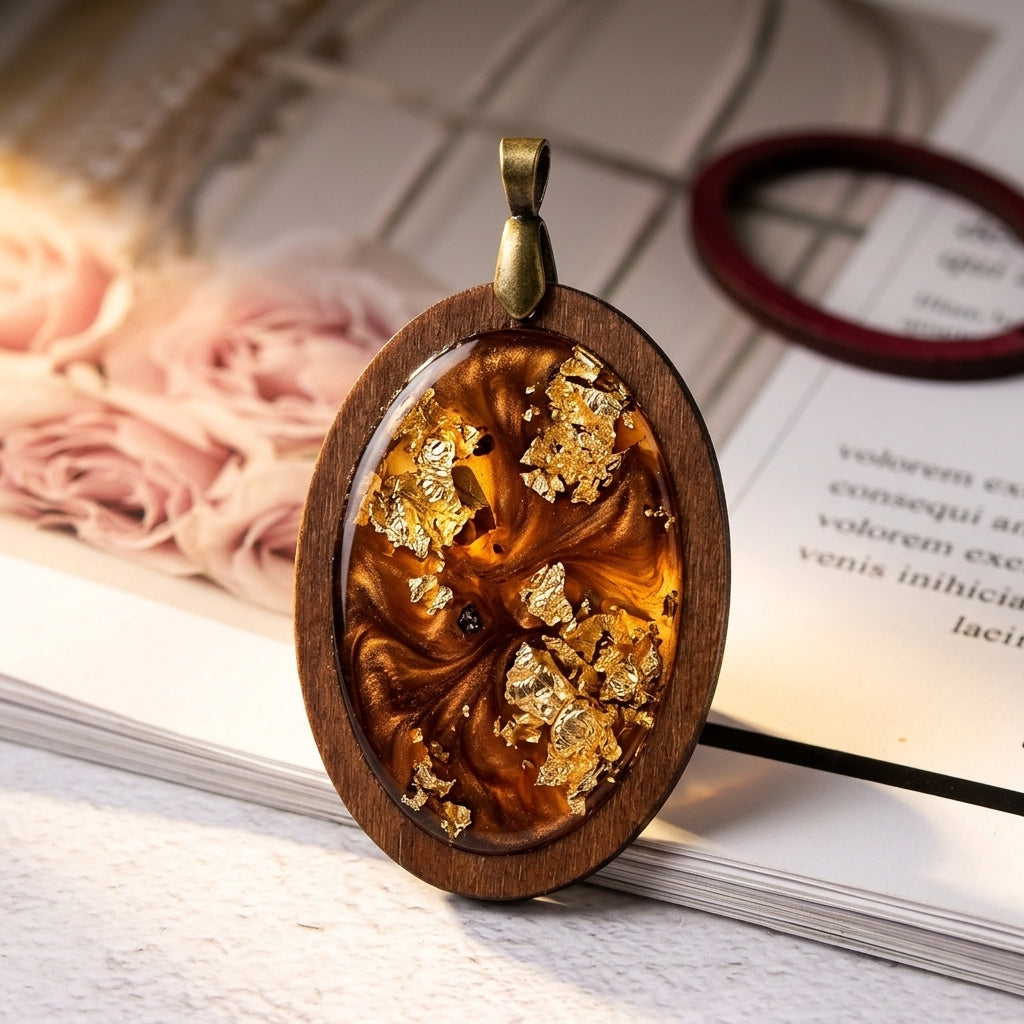 Wholesale Wooden Pendant Frames for Resin Art | DIY Jewelry Craft Supplies Manufacturer