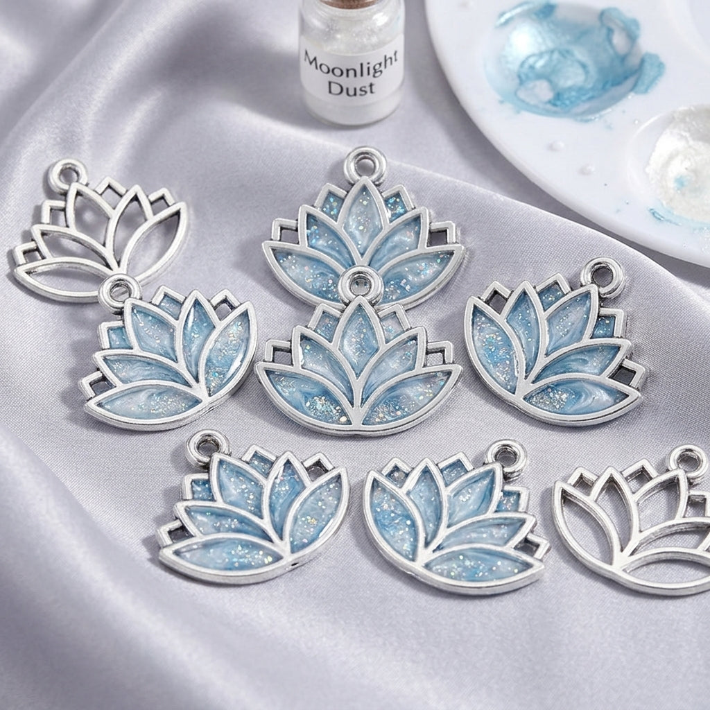 Small Metal Pendant Frames for Resin Art | Handmade Jewelry Accessories Bulk JS108