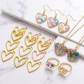 Resin Jewelry Making Supplies | Metal Bezels Pendant Frames Factory Wholesale JS113