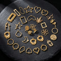 Gold Metal Bezel Frames for Resin Art Pendants | Jewelry Making Supplies Wholesale JS071