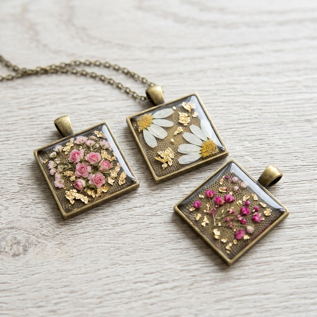 Wholesale Metal Frame Charms for Resin Jewelry | Custom Colors Available JS085
