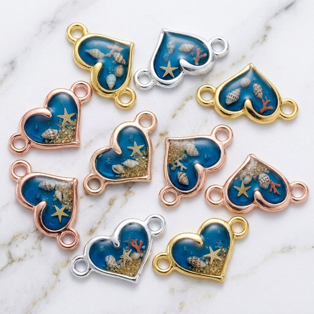Empty Metal Pendant Frames for Resin Casting | DIY Jewelry Making Supplies JS097