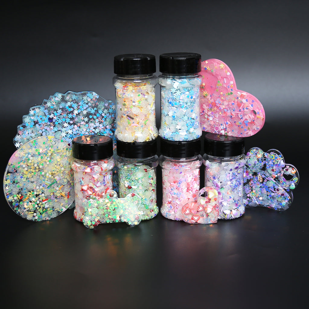 Wholesale Vibrant Glitter Jar Set for Epoxy Resin Crafts