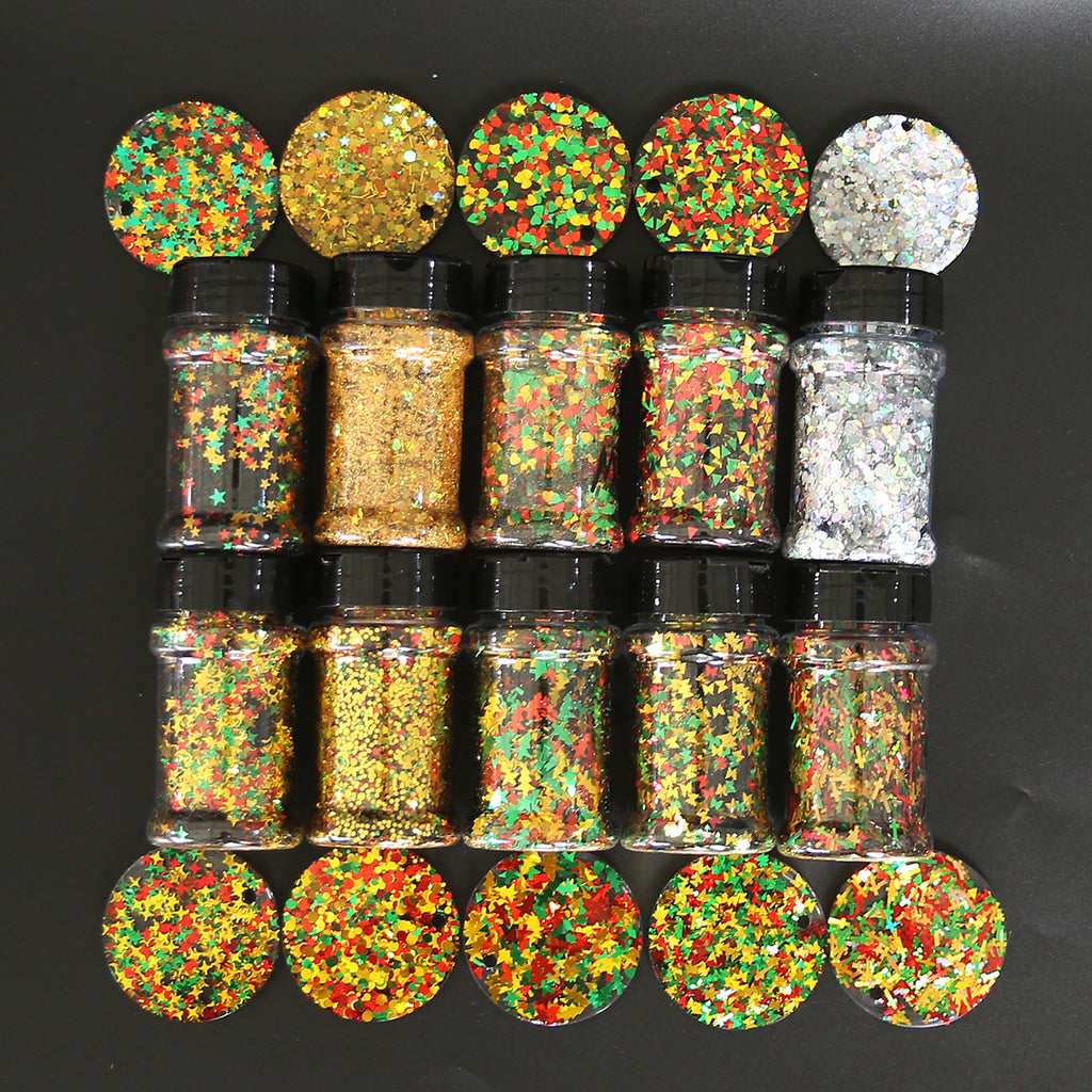 Wholesale Christmas Shaped Glitter Mix for Epoxy Resin Art